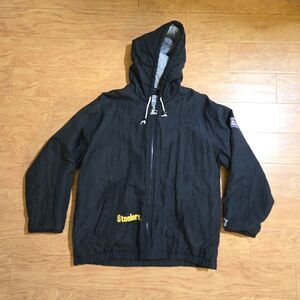 Vintage 90s Pittsburgh Steelers Starter Pro Line Jacket- Black - Large
